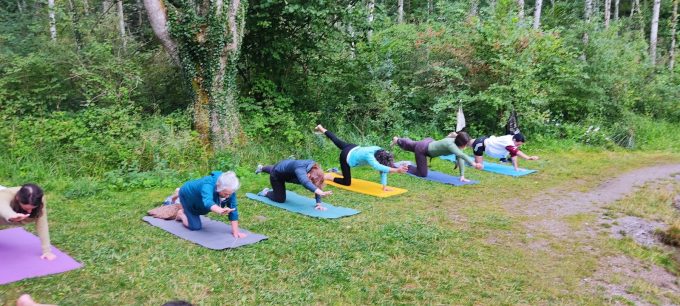 séance yoga plein air