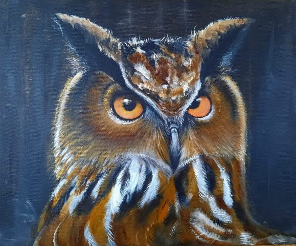 Peinture Hibou