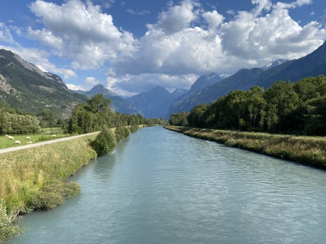 les 3 ponts par la digue