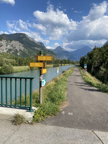 les 3 ponts par la digue