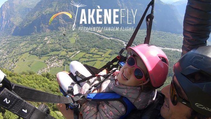 Vol kid parapente OISANS Akènefly