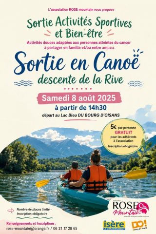 Sortie canoë avec Rose Mountain_Le Bourg-d&rsquo;Oisans