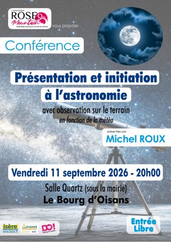 CONFERENCE Astronomie_Le Bourg-d&rsquo;Oisans