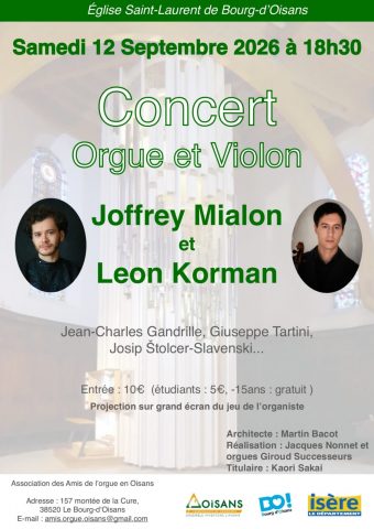 Concert d&rsquo;orgue_Le Bourg-d&rsquo;Oisans