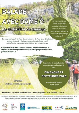 Itinérance artistique en Oisans : balade avec Dame d&rsquo;Ô