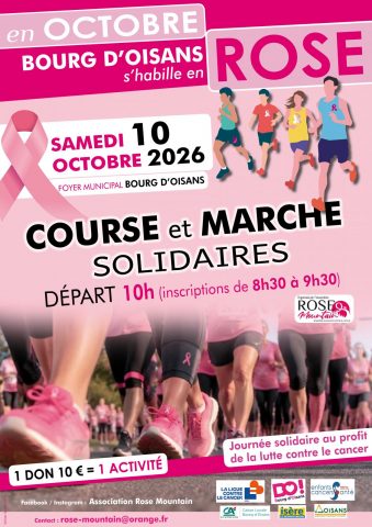 OCTOBRE ROSE – Course et Marche Solidaires_Le Bourg-d&rsquo;Oisans