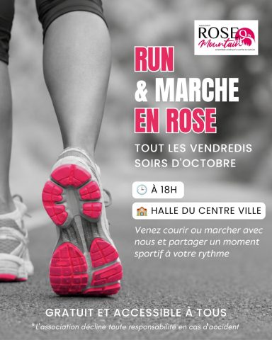 RUN & MARCHE en ROSE_Le Bourg-d&rsquo;Oisans