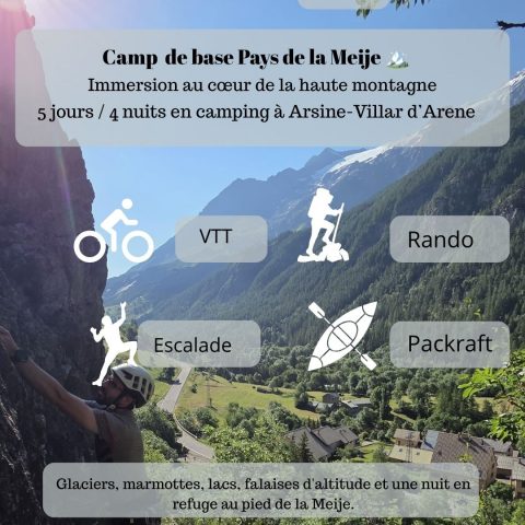 Camp Outdoor au pays de la Meije