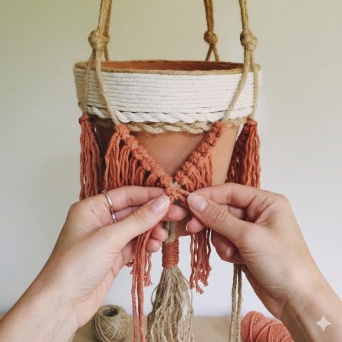 Apprendre les nœuds fondamentaux du macramé