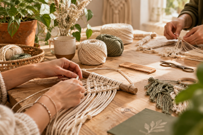 Moment créatif et convivial lors d&rsquo;un atelier collectif
